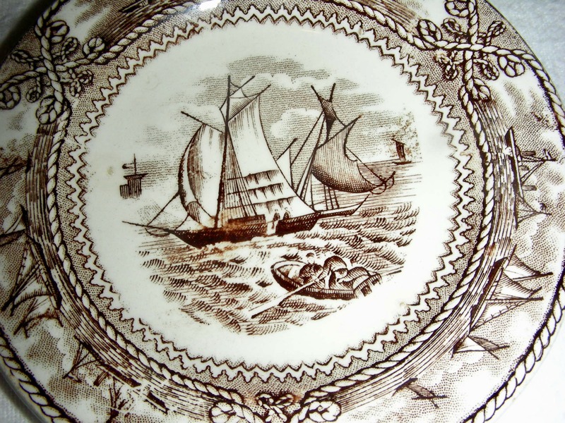 American Marine Historical Staffordshire Cup Plate