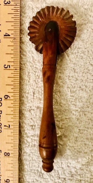 Wooden Pie Crimper 19th C