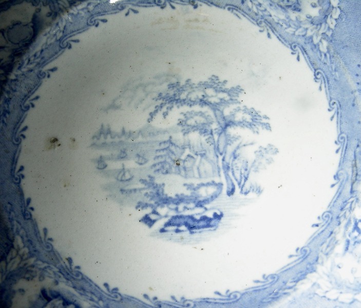 Am Hist Staffordshire Cup Plate:NY from Weekhawken