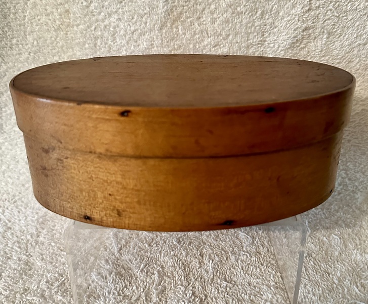 7 5/8” Oval 5 Finger Pantry Box Orig.Surface