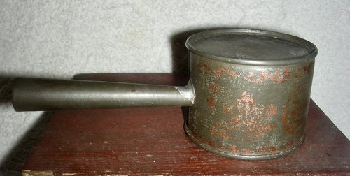 Decorated Tin Baby Rattle, 19th C