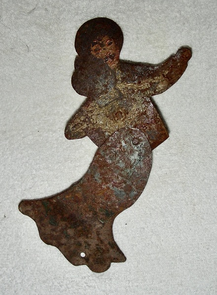 Painted Tin Dancing Couple