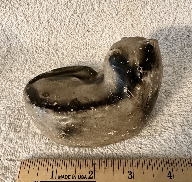 Small Resting Chalkware Cat