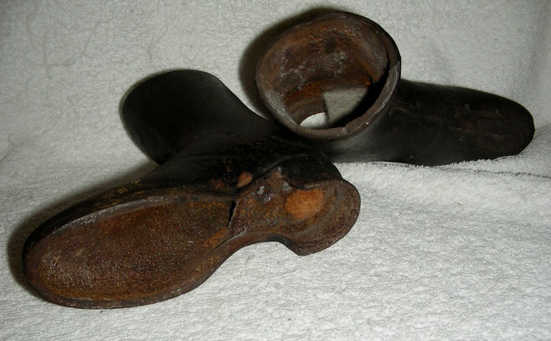 Pair of Small Sized Mannequin Boots, Late 19th C.