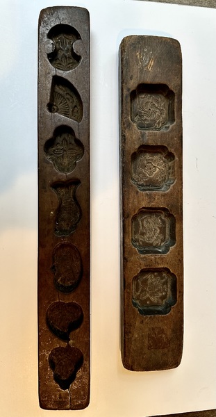 2 Maple Sugar Candy or Marzipan Molds