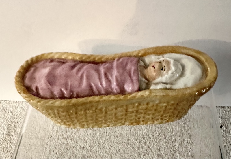2 Staffordshire Baby in Cradles, c. 1800-1825