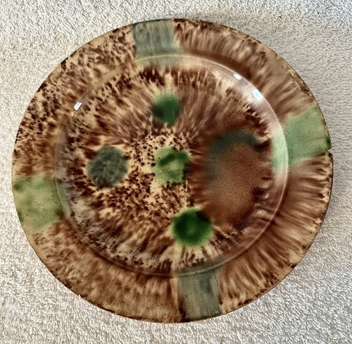 9" Splotch Decorated Wheildon Plate
