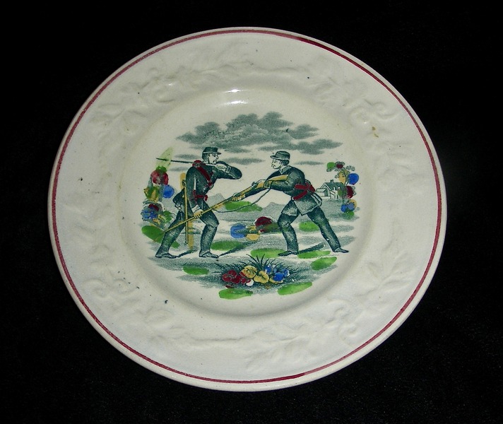 Kids' Civil War ABC Plate Hand-to-Hand Combat