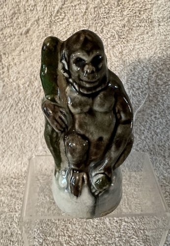 Staffordshire Figure of Sitting Gorilla