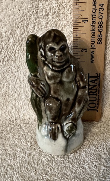 Staffordshire Figure of Sitting Gorilla