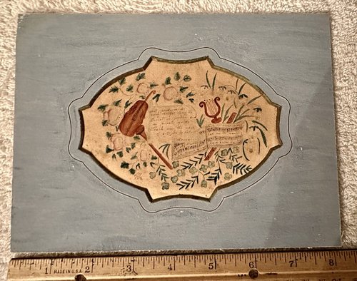 Decorated Music Calligraphy w/Shaped Matte
