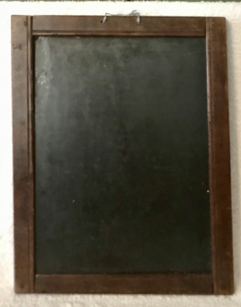 Double Sided Slate Chalk Board, c.1900
