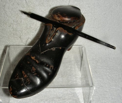 Victorian Shoe-Shaped Inkwell