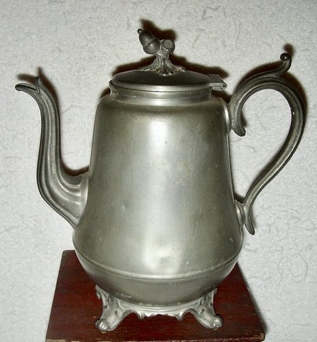 American Pewter Teapot Danforth & Boardman,c.1840