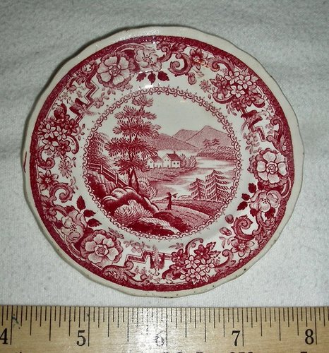 Am. Hist. Staffordshire Cup Plate: Hudson River