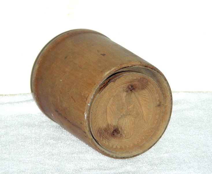 Unusual 2 Pound Helmet Butter Mold w/ Strawberry
