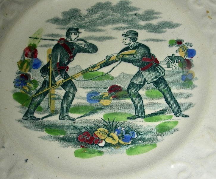 Kids' Civil War ABC Plate Hand-to-Hand Combat