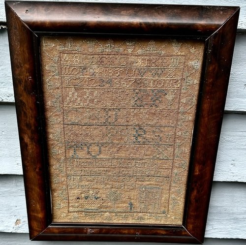 Elizabeth Robins Sampler w/ House 1819