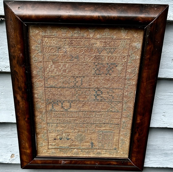 Elizabeth Robins Sampler w/ House 1819