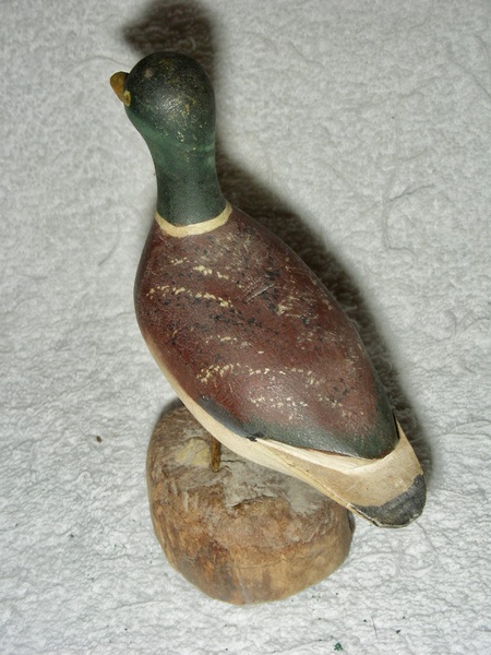 Small Standing Mallard Duck Carving
