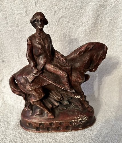 Chalkware Statue of George Washington on Horse