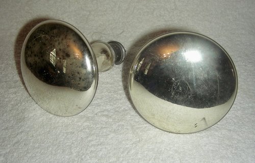 Pair of Mercury Glass Curtain Tie-Backs