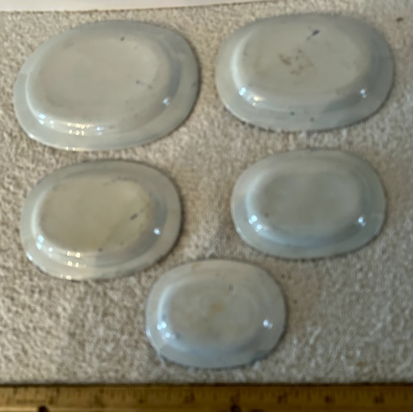 5 Nesting or Miniature/Kid’s Staffordshire Trays