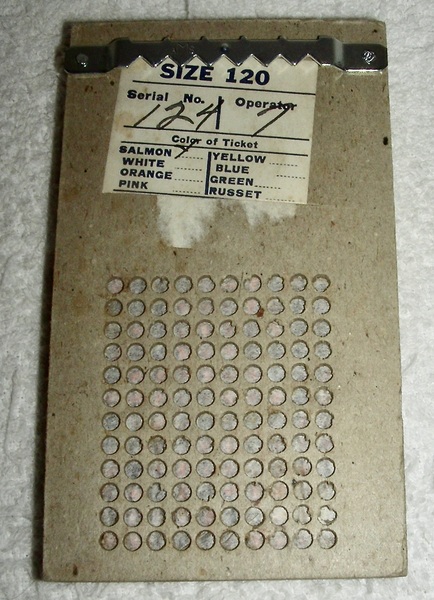 Small BEER Punch Board, c. 1950
