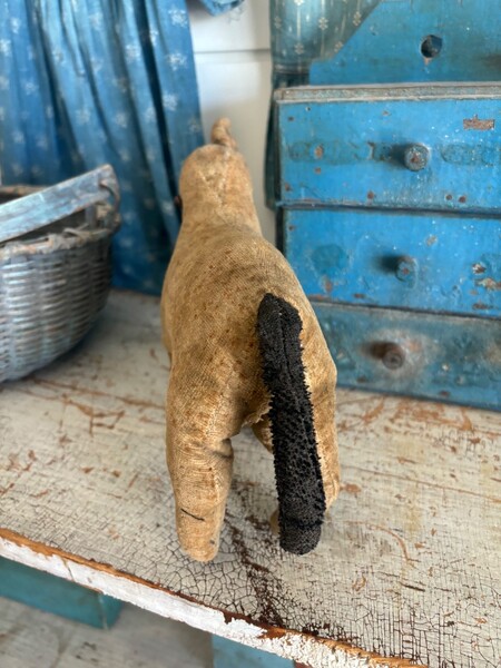 Antique Amish Pennsylvania Fabric Horse Folk Art