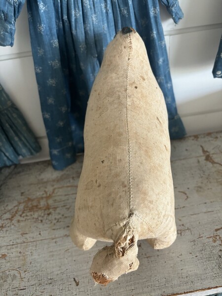 Old Amish Large Hand Made Cloth Dog