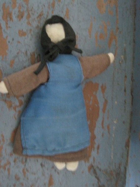 Vintage Ohio Amish Cloth Little Church Rag Doll