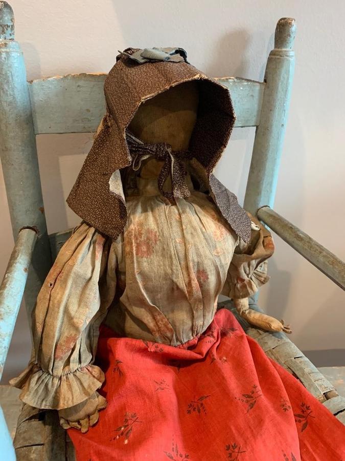 Antique New England Cloth Rag Doll Patsy Martin