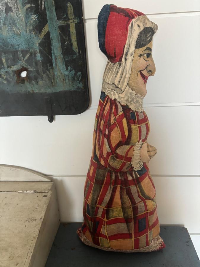 Antique Punch and Judy Art Fabric Mills Cloth Toy