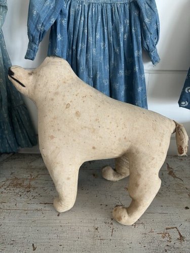 Old Amish Large Hand Made Cloth Dog