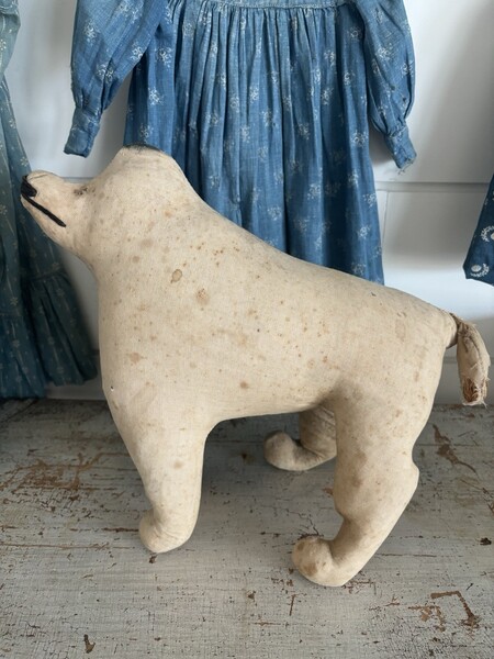 Old Amish Large Hand Made Cloth Dog