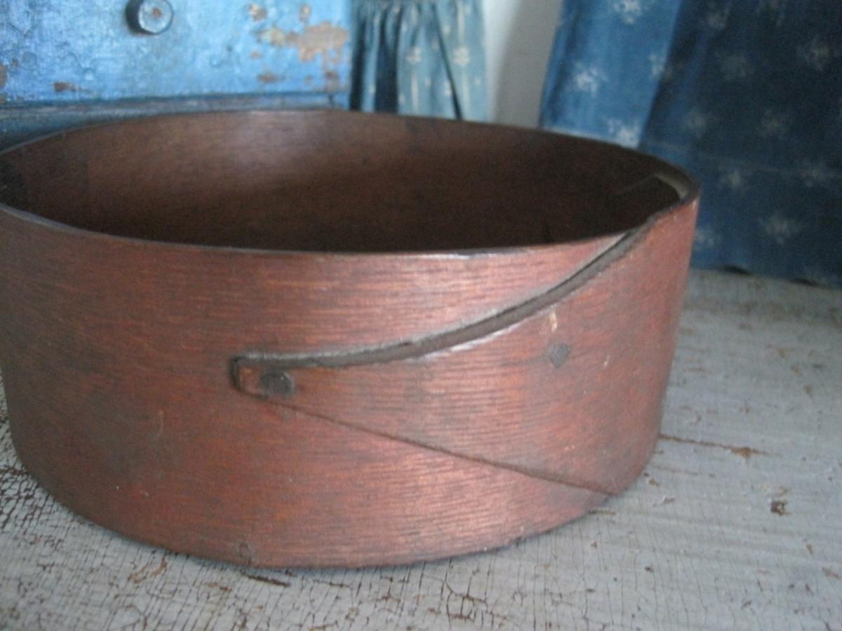 Antique Shaker Orig. Red Paint Wood Measure