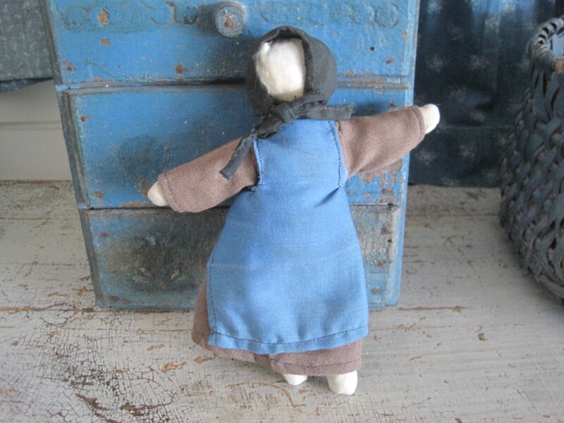 Vintage Ohio Amish Cloth Little Church Rag Doll
