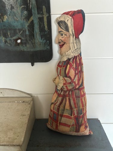 Antique Punch and Judy Art Fabric Mills Cloth Toy