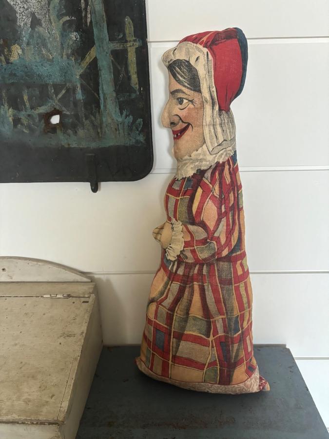 Antique Punch and Judy Art Fabric Mills Cloth Toy