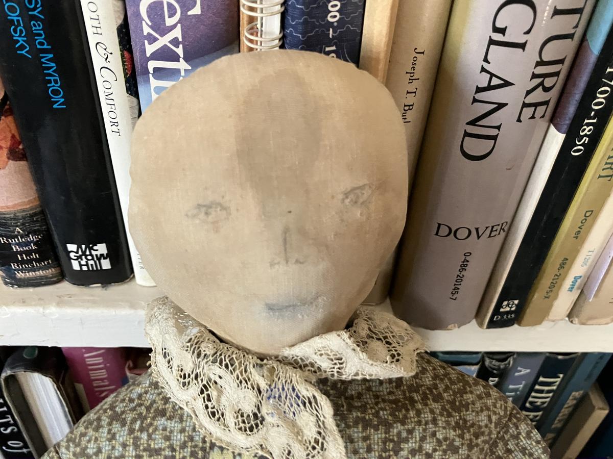 17.5" 19th c. Cloth Doll.