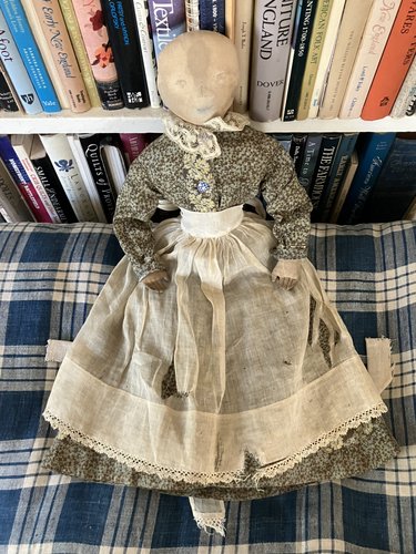 17.5" 19th c. Cloth Doll.