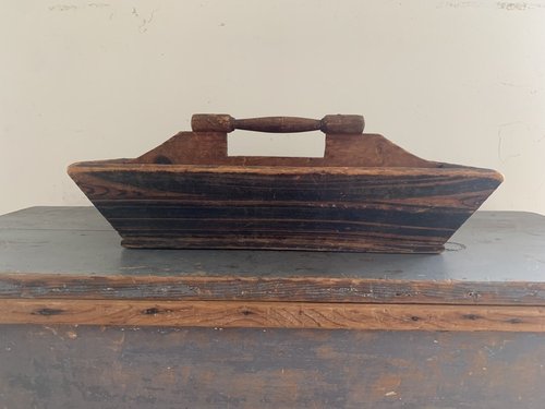 Mid 19th C. Grain painted carrier