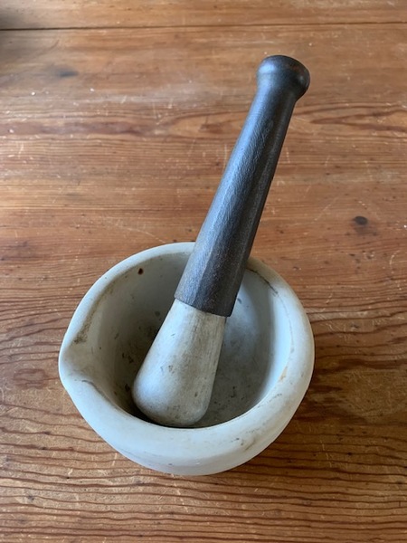 stone mortar and pestle