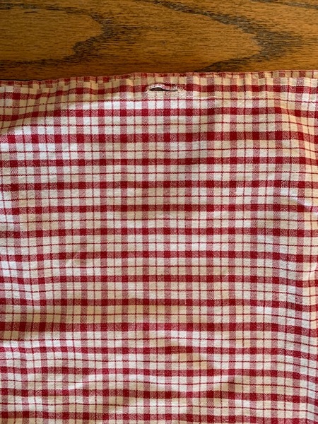 early homespun feather bed cover