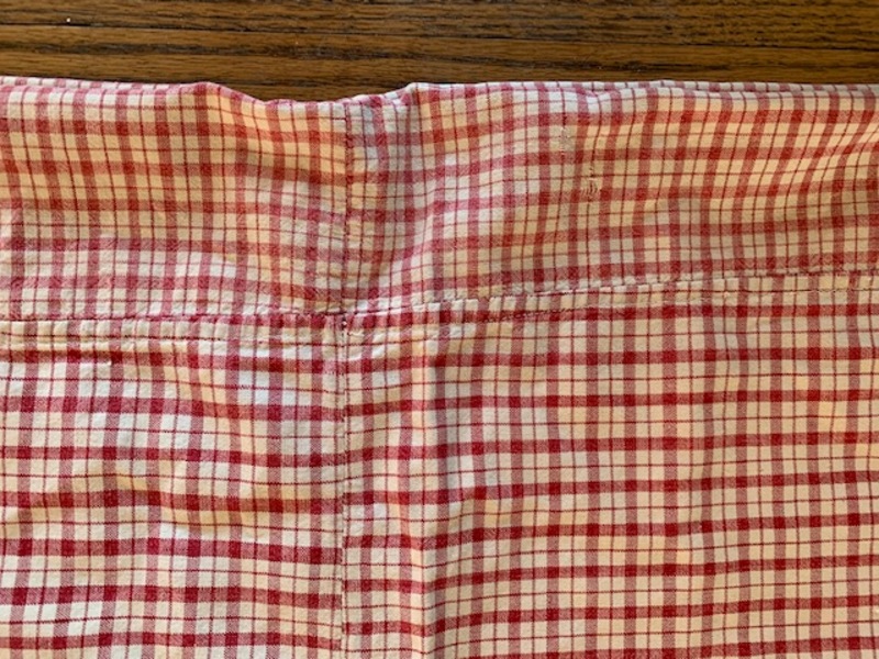 early homespun feather bed cover