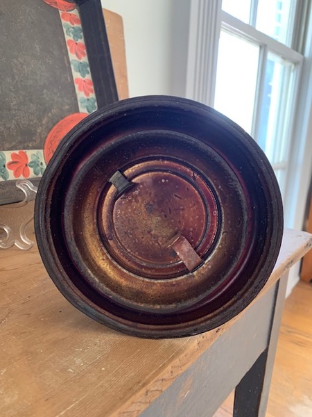 Pierced Tin and glass lantern