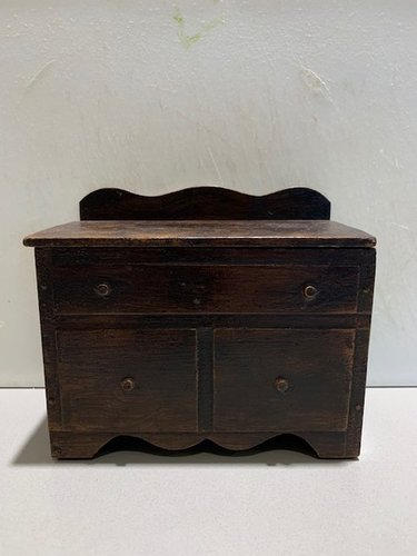 Hanging wooden salt box