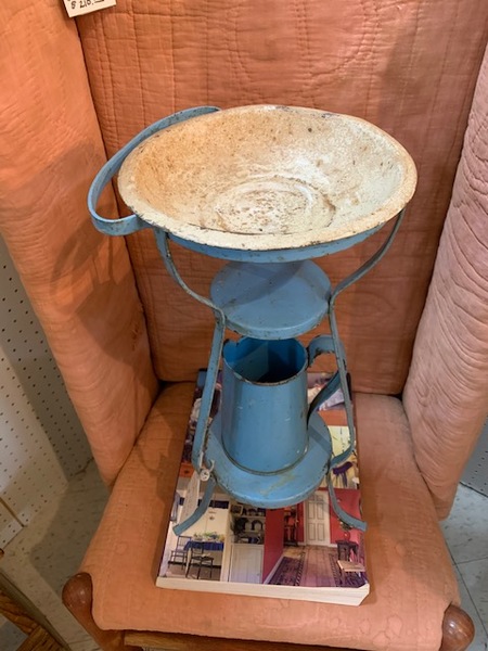 vintage childs toy wash stand