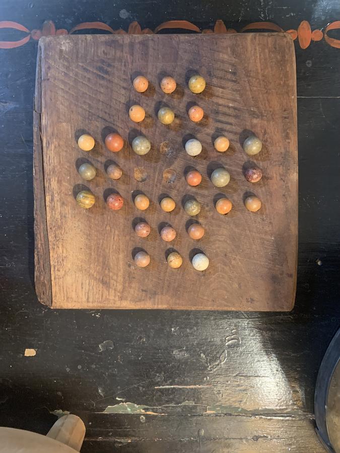 Early Hand made marble game