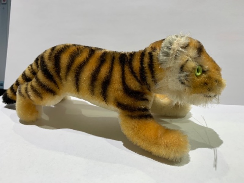 vintage stuffed toy tiger cub